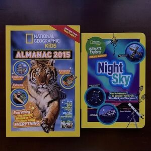 National Geographic Kids Almanac and Night Sky Guide - Book Bundle for Children